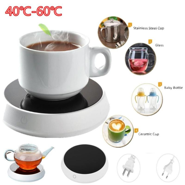 Electric Cup Warmer Pad Desktop Cup Pad Coffee Mug Warmer Touch Switch Tea  Drink Warmer Cup Glass Heater Hot Beverage