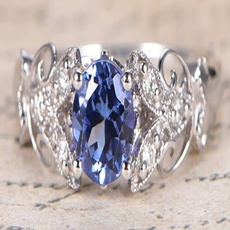 Blues, Beautiful Ring, DIAMOND, 925 sterling silver