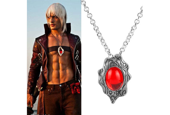 DmC Devil May Cry Demon Hunter Dante Amulet Necklace Vintage EVA