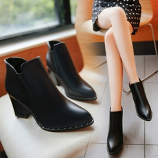 ankle boots, Fashion, Winter, high heeled
