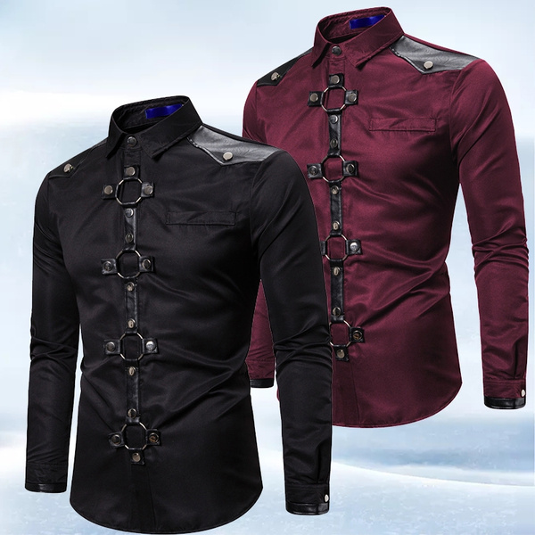 mens gothic retro shirt