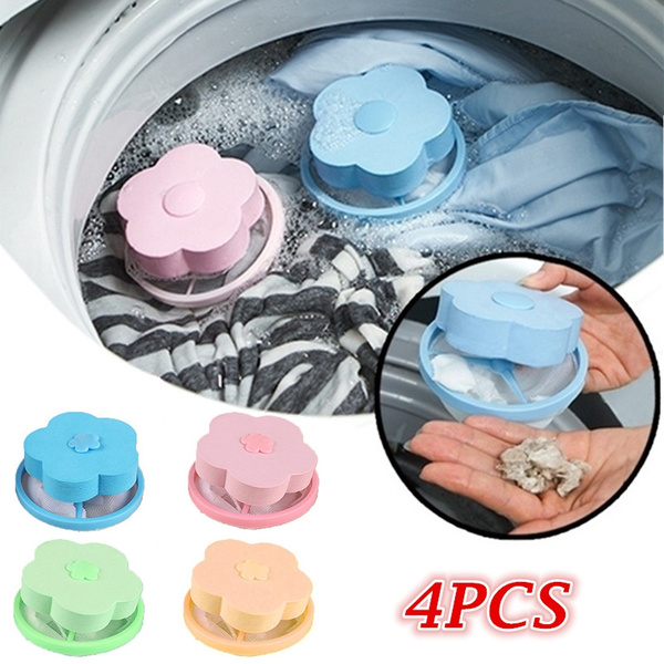 Home Floating Lint Hair Catcher Mesh Pouch Washing Machine Laundry Filter Bag 