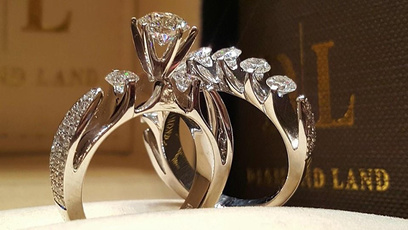 Sterling, Engagement Wedding Ring Set, wedding ring, Wedding