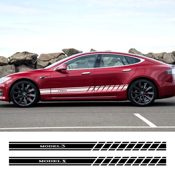 Tesla Car' Sticker