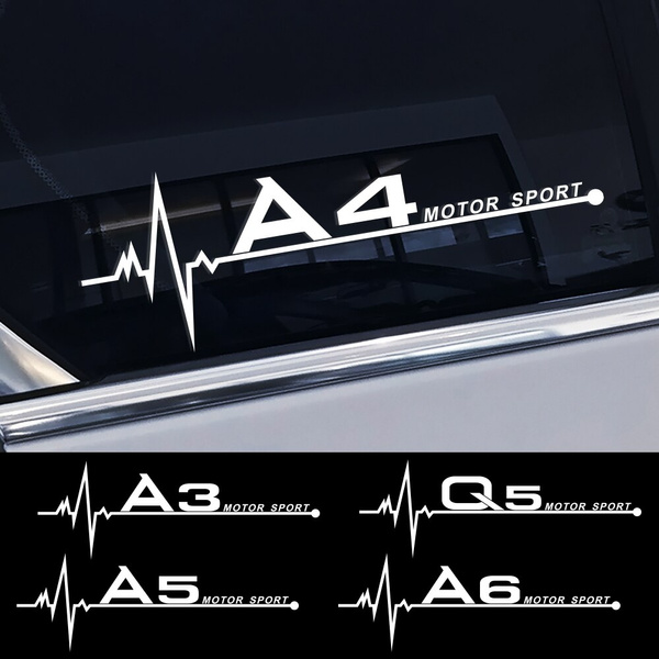 Car Side Stickers, Window Decals for Audi A4 B5 B6 B7 B8 B9 A3 8P 8V 8L A5  A6 C6 C5 C7 4F A1 A7 A8 Q2 Q3 Q5 Q7 TT Accessories