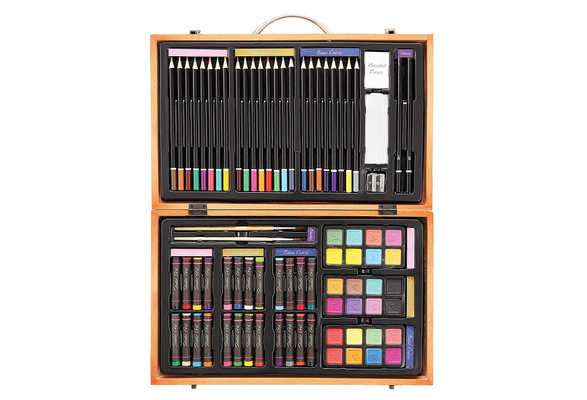 Darice 80-Piece Deluxe Art Set – Art Supplies for Drawing, Painting and  More in a Compact, Portable Case - Makes a Great Gift for Beginner and  Serious