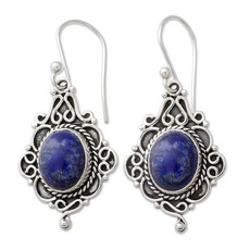 Sterling, Blues, gempendant, 925 sterling silver
