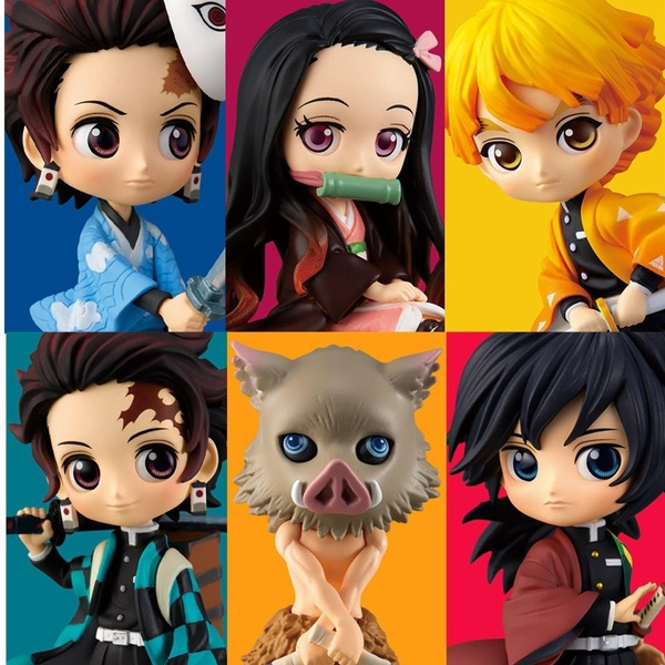 19 New Demon Slayer Kimetsu No Yaiba Tanjiro Kamado Nezuko Kamado Zenitsu Agatsuma Inosuke Hashibira Giyuu Tomioka Q Posket Figure Cartoon Hobby Collector Halloween Gift Valentine S Day Gift Wish
