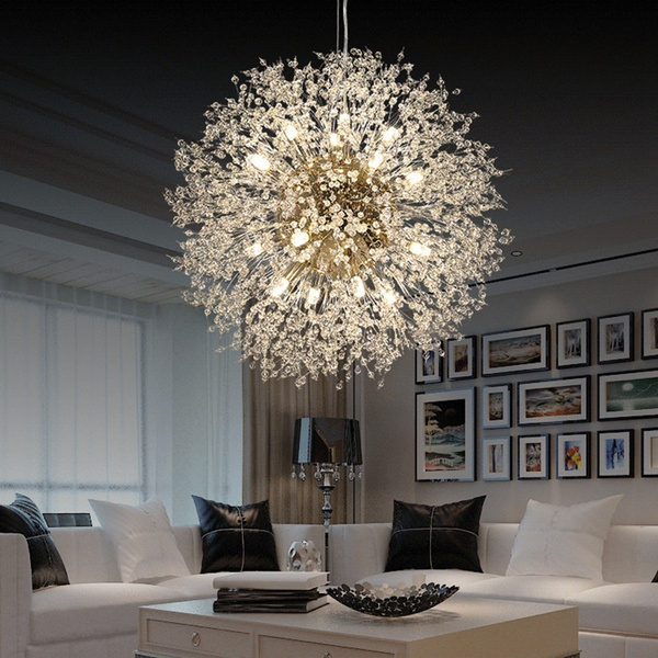 modern dandelion led chandelier