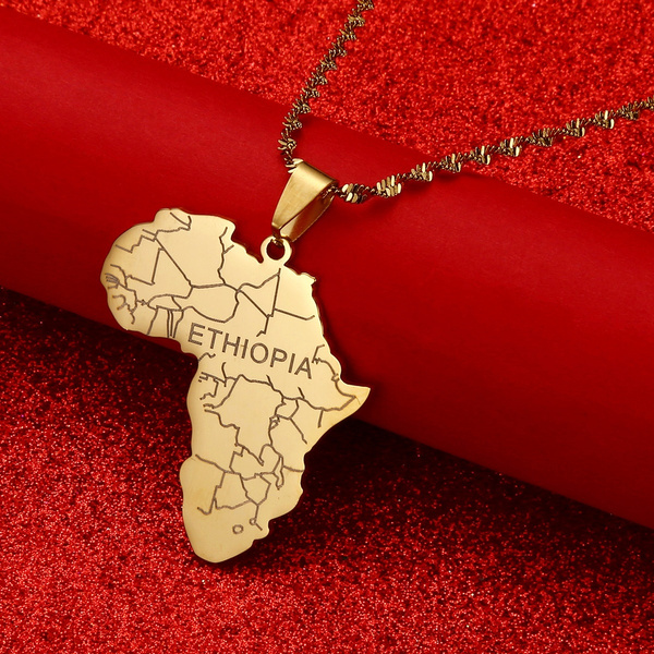 Stainless Steel Africa Map With - 5dbd24f9895cb30bb25d11de Large