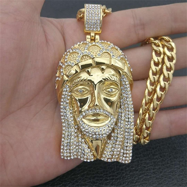 Men Hip Hop Rhinestone Stainless Steel 