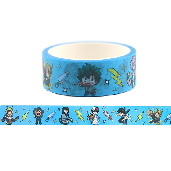 JOURNALSAY 300cm Creative Cartoon Anime Characters PET Washi Tape  Waterproof DIY Journal
