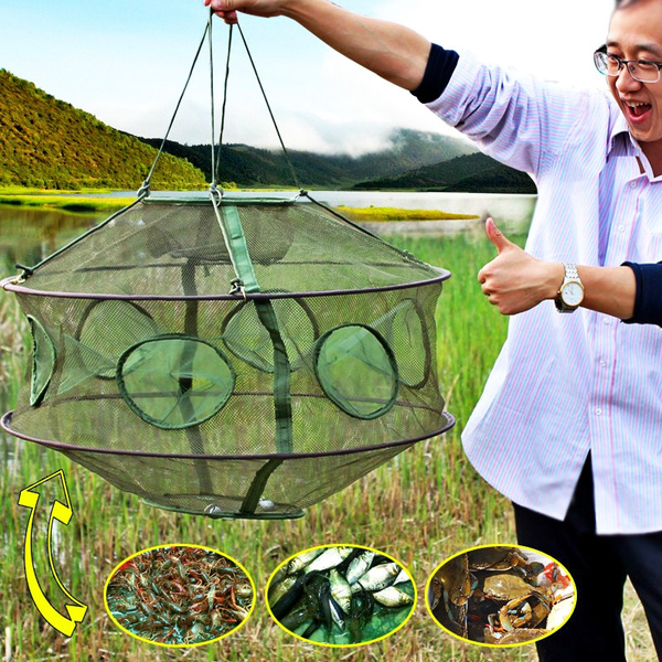 Sougayilang Portable Foldable 6 Holes Automatic Fishing Net