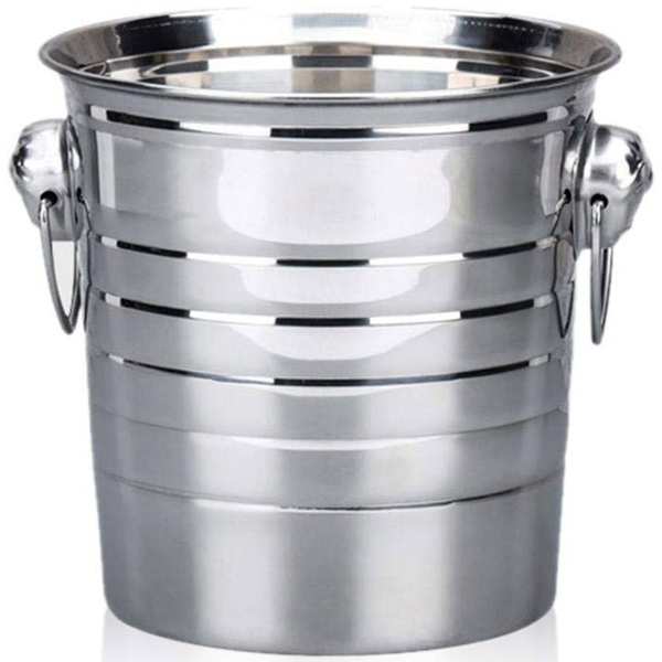 silver beer bucket