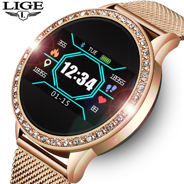 LUIK Smart Horloge Dames Bloeddruk Hartslagmeter Fitness Tracker Sport Smart Herinnering Smartwatch | Wish