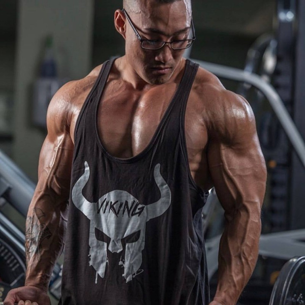 New Fitness Tank Top Men workout VIKING 