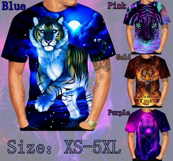 3D Tiger Print T Shirt | Tiger-Universe