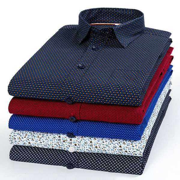 Cotton Long-Sleeved Shirt - Luxury Blue