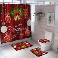 christmascurtain, Bathroom Accessories, bathroomdecor, Home Decor