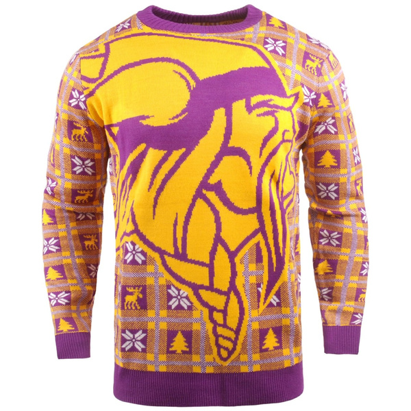 NFL Ugly Sweater XMAS Knit Pullover - Minnesota Vikings