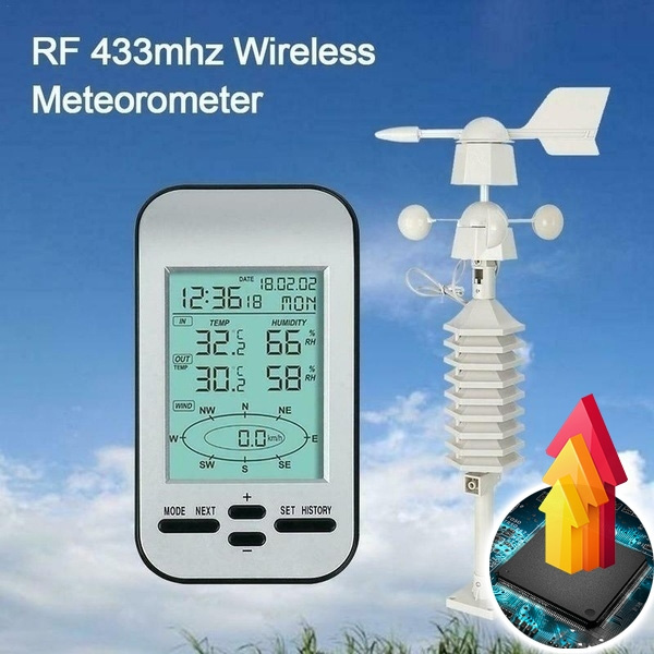 wireless weather station 433mhz temperature sensor