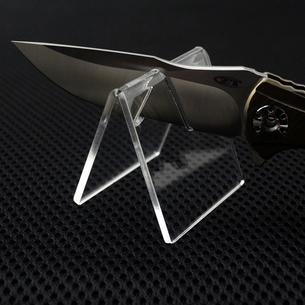 Acrylic Block Display of Knife Selection
