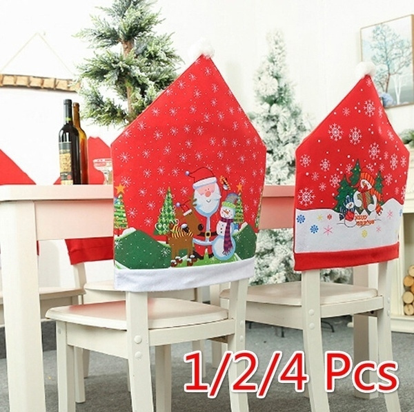 Santa hat chair covers hot sale