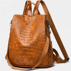 Shoulder Bags, leather backpack bags, luggageampbag, crocodilepatternbag
