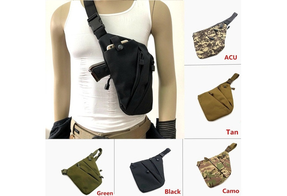 Tactical Right Shoulder Pistol Anti-theft Chest Bag Concealed