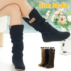 Plus Size, Lace, long boots, Winter