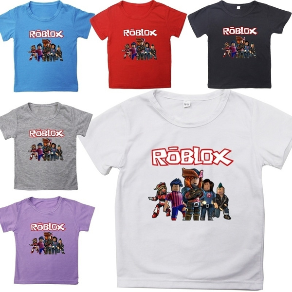 New Christmas Gift Children Kawaii Tops Casual Tees Roblox Kids Boys And Girls Cotton Short Sleeves T Shirts Tee Tops For Children Baby Wish - shirts roblox boys