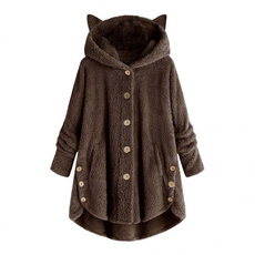cute, Fleece, hooded, Winter