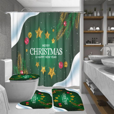 golden, Bathroom, Christmas, Waterproof