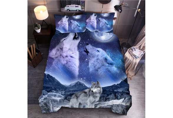 wolf bedspread