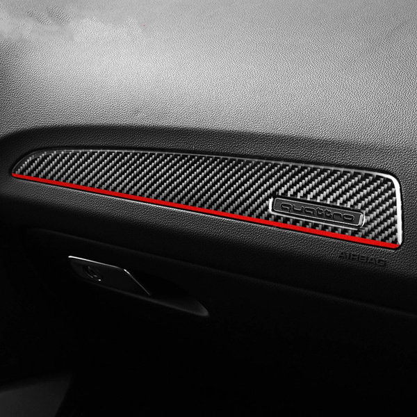 Interior Carbon Fiber Door Panel Trim Cover Copilot Dashboard Panel ...