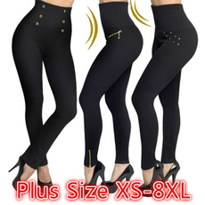 Women's High Waist Stovepipe Weight Loss Hip Hip Pants Shaping Leggings Shaping Pants Plus Size XS-8XL