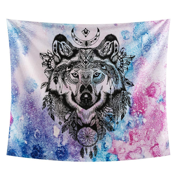 Galaxy discount wolf tapestry