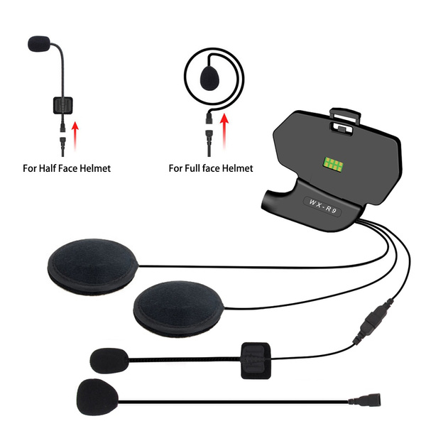 Intercom Clip Motorcycle Intercom Clip Set Accessories for R9 FM Bluetooth Helmet ...
