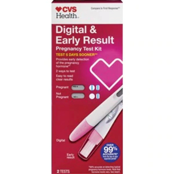 CVS Health Digital And Early Result Pregnancy Test Kit Test Five Days   5dc02becd3d35b4ea12af3b6 Large 