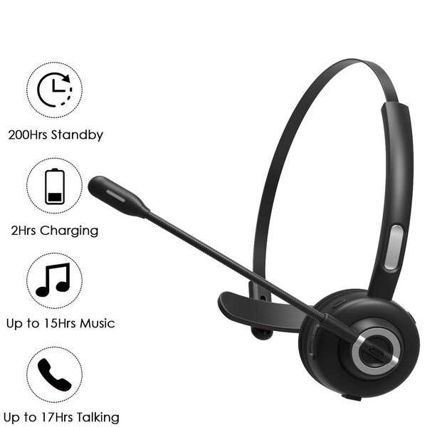 bluetooth office headset with microphone