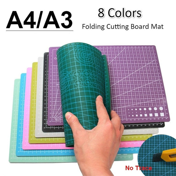 Cutting Board Cutting Mat A5 Cutting Board A5 Grid Lines PVC Cutting Mat  Self Healing Paper Leather Fabric Cutting Board