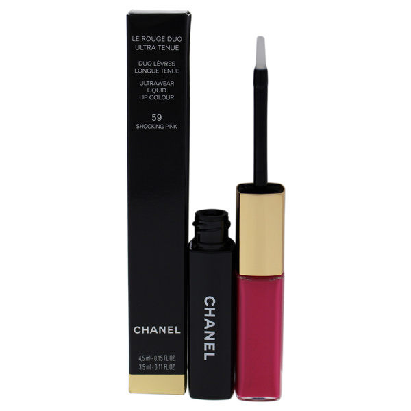 Le Rouge Duo Ultra Tenue Ultra Wear Liquid Lip Colour - 59 Shocking Pink by  Chanel for Women - 0.26 oz Lipstick