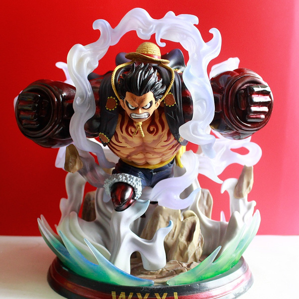 Anime One Piece Monkey D Luffy Gear 4 Snake man Big PVC Figure Statue Toy  Gift