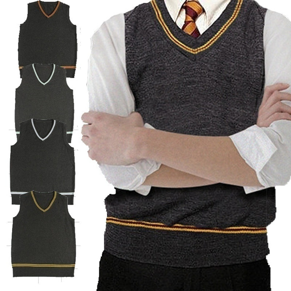Gryffindor Slytherin / Hufflepuff / Ravenclaw Clothing Unisex Casual Fit Knit Vest Halloween Costume Role-playing Costume | Wish