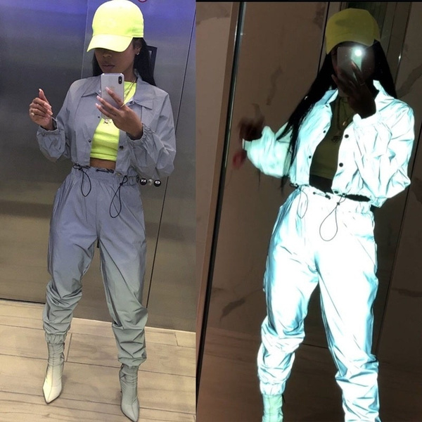 Reflective on sale jacket outfit