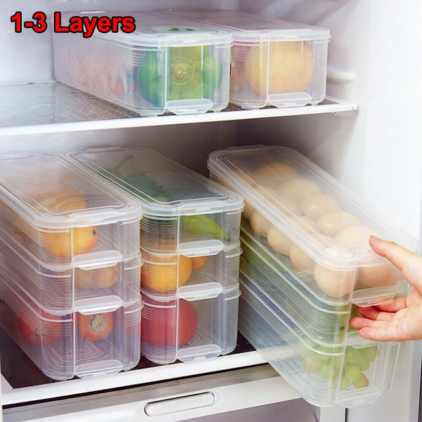 Plastic Container Basket For Kitchen Storage Containers Food