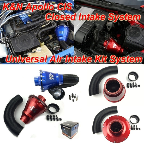 K&N Apollo Closed Air Intake System With Red Airbox and Filter - Universal