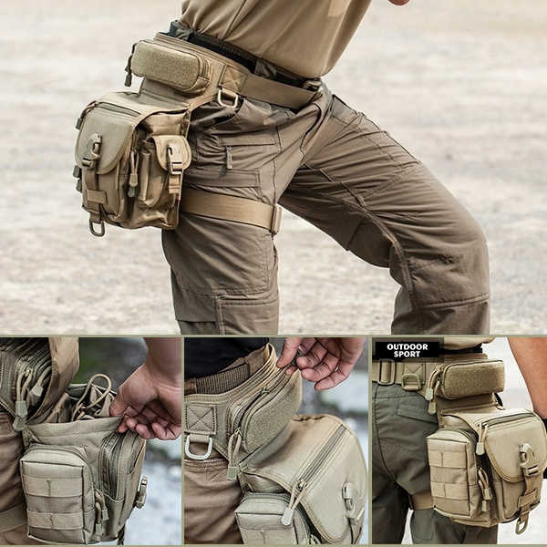 High Quality Waterproof Tactical Military Leg Bag Men s Outdoor