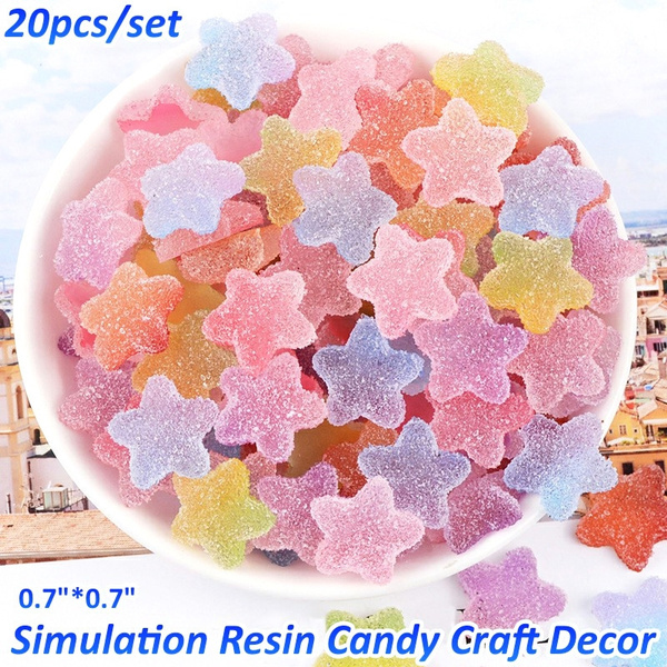 pcs Simulated Soft Candy Star Shaped Fake Candy Diy Accessories Simulation Star Candy Phone Decoration Wish