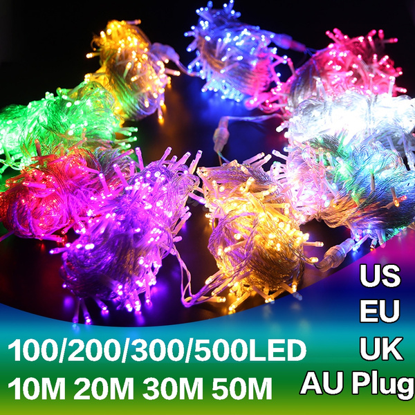 100/200/300/500 LED Fairy String Lights Home Outdoor Party Waterproof US Plug In 